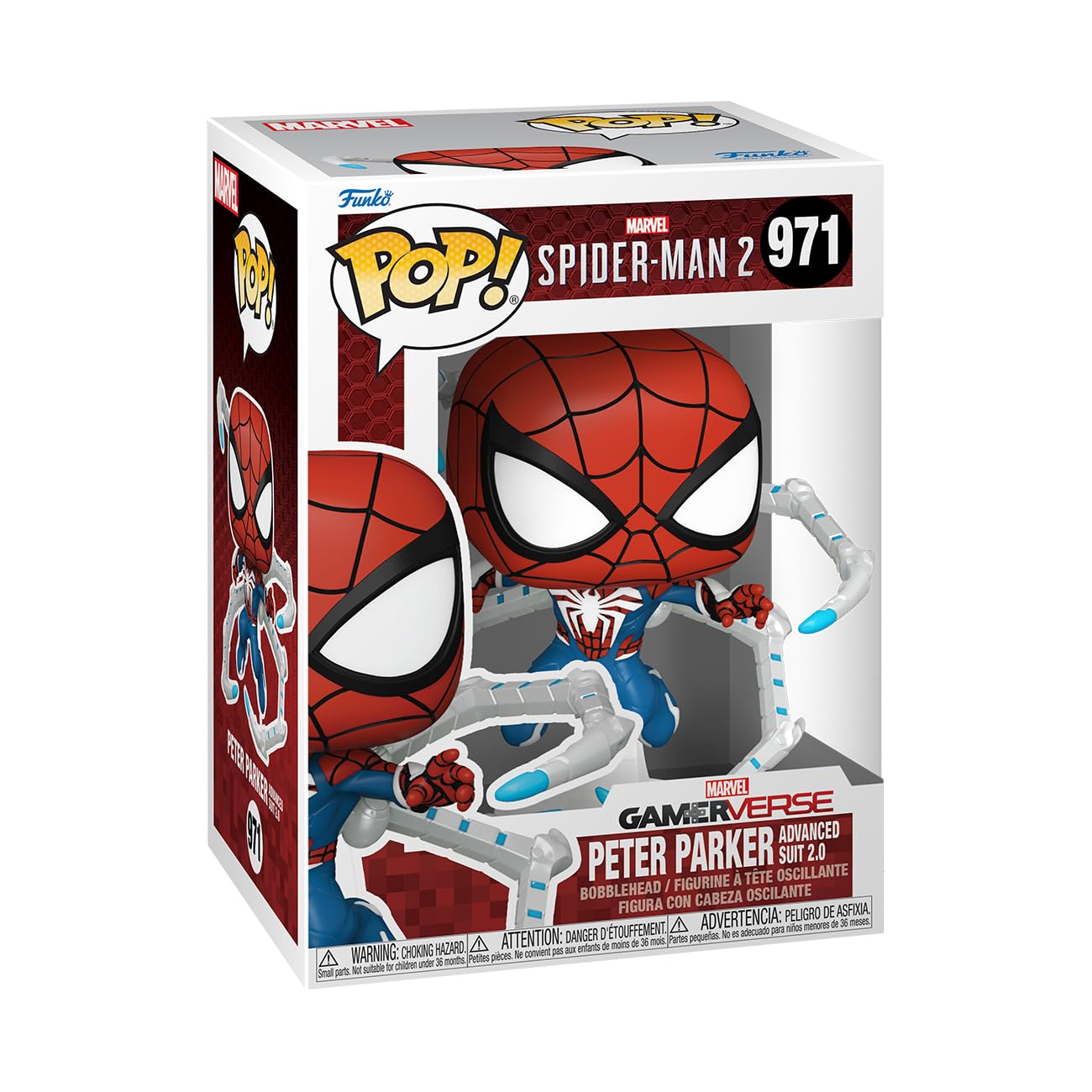 Funko Pop! Games: Spider-Man 2- Peter Parker Suit - Spider-Man - Collectable Vinyl Figure - Gift Idea - Official Merchandise - For Kids & Adults - Video Games Fans - Model Figure For Collectors