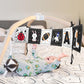 Infinno Black & White Baby Toys High Contrast Crinkle Cloth Activity Book, Infant Mirror Toys For Baby 0-6 Months, Newborn Senso