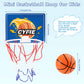Cyfie Toddler Basketball Hoop - Suction Cup Bath Toy For Kids Bathroom Office, Indoor Over The Door Mini Basketball Hoops For Girls Boys
