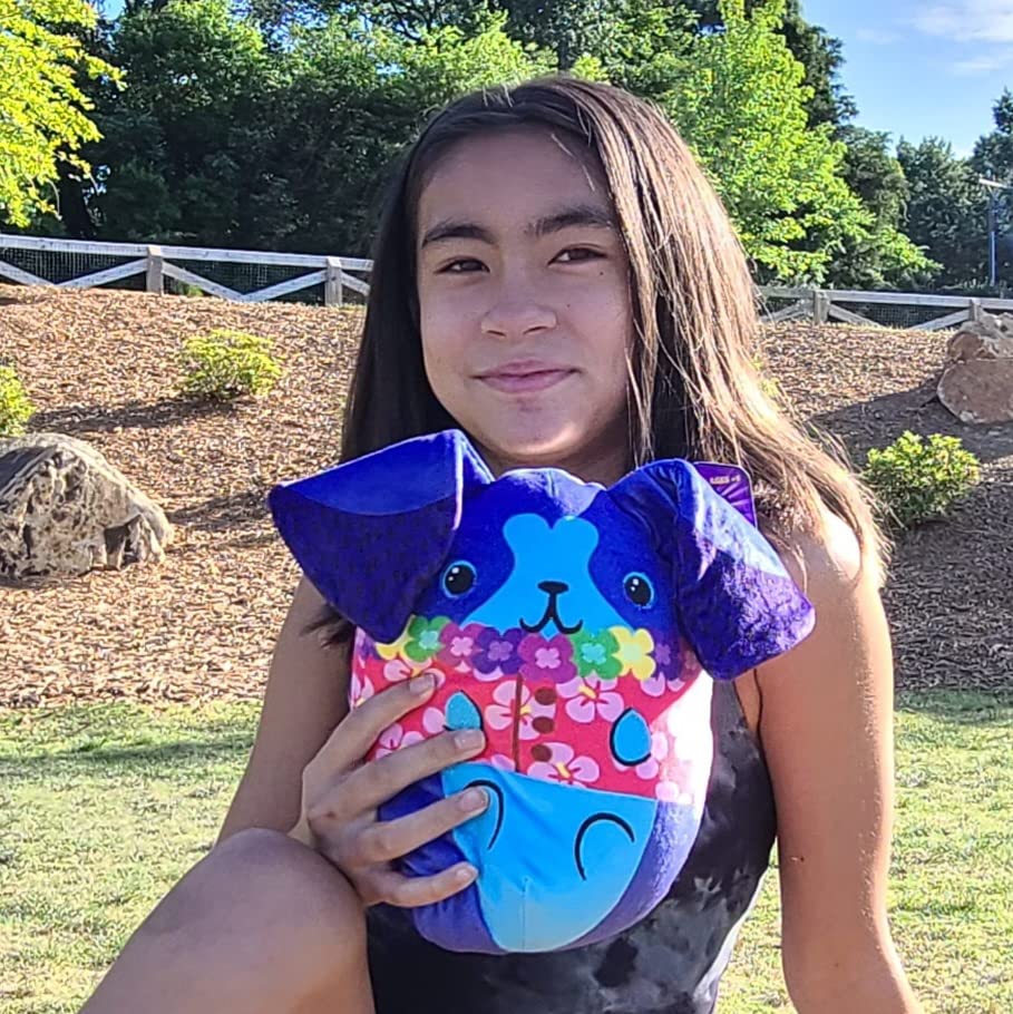 Dogs Vs Squirls - Steve - Jumbo - 8' Super-Soft & Bean-Filled Plushies! Collect These As Desk Pets, Fidget Toys, Or Sensory Toys - Great For Kids, Boys, & Girls!