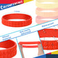 Civaner 60 Pieces Silicone Building Block Bracelets Rubber Bracelets Wristbands Colorful Birthday Party Favors for Goodie Bag Fi