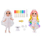 Rainbow High DIY Doll - Color & Create Fashion with Washable Markers, Blue Eyes, Straight Hair, Model 594123-C3, Rainbow Colors