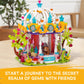 Jiutong Girls Princess Castle Building Set With Led Light,Friends Construction Educational Xmas Gift Toy For Kids Age 6-12 And U
