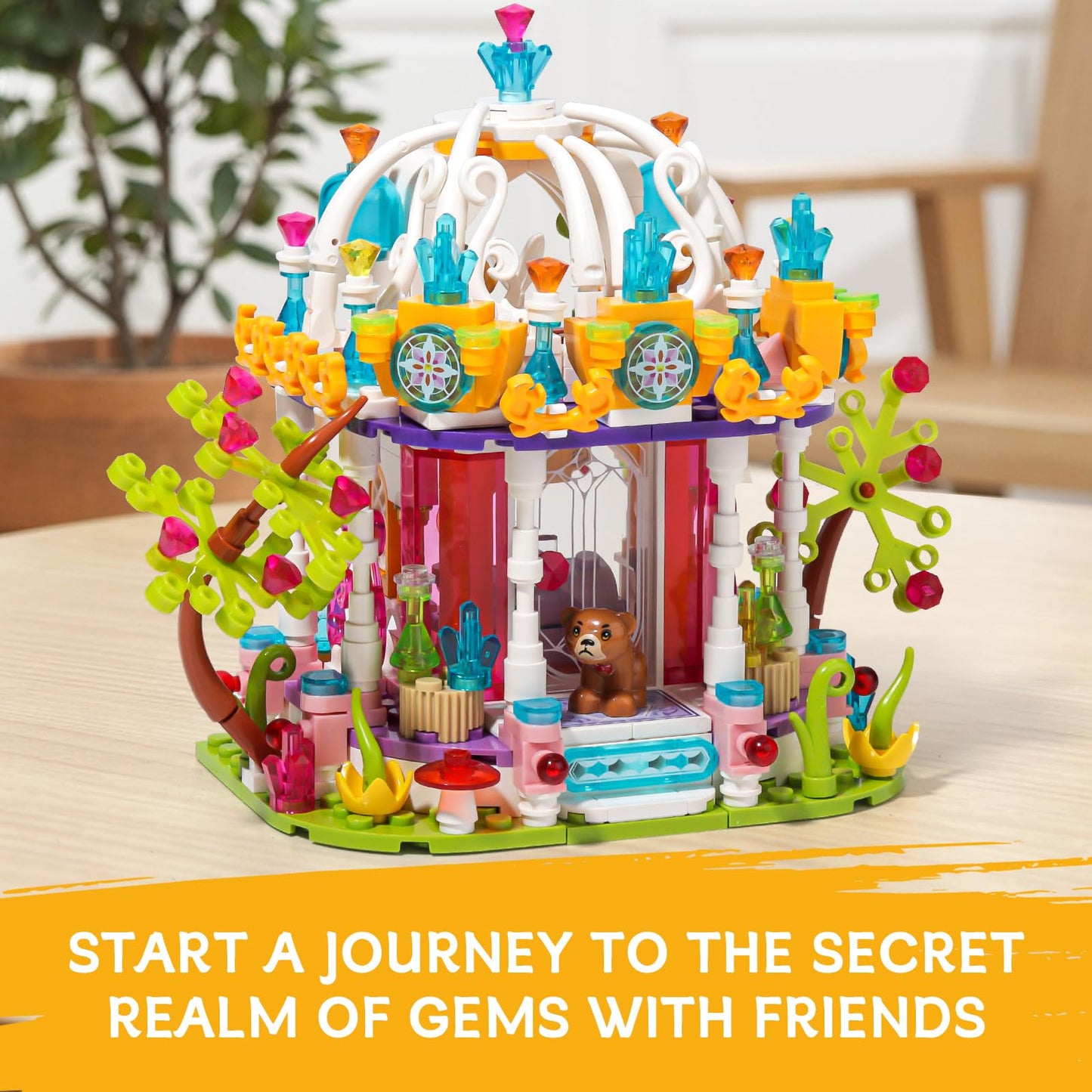 Jiutong Girls Princess Castle Building Set With Led Light,Friends Construction Educational Xmas Gift Toy For Kids Age 6-12 And U