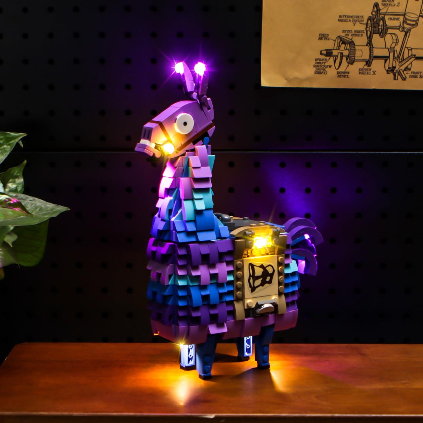 BrickBling LED Light Compatible with Lego Fortnite Supply Llama, Creative Lighting Kit Compatible with Lego 77071 (No Model)