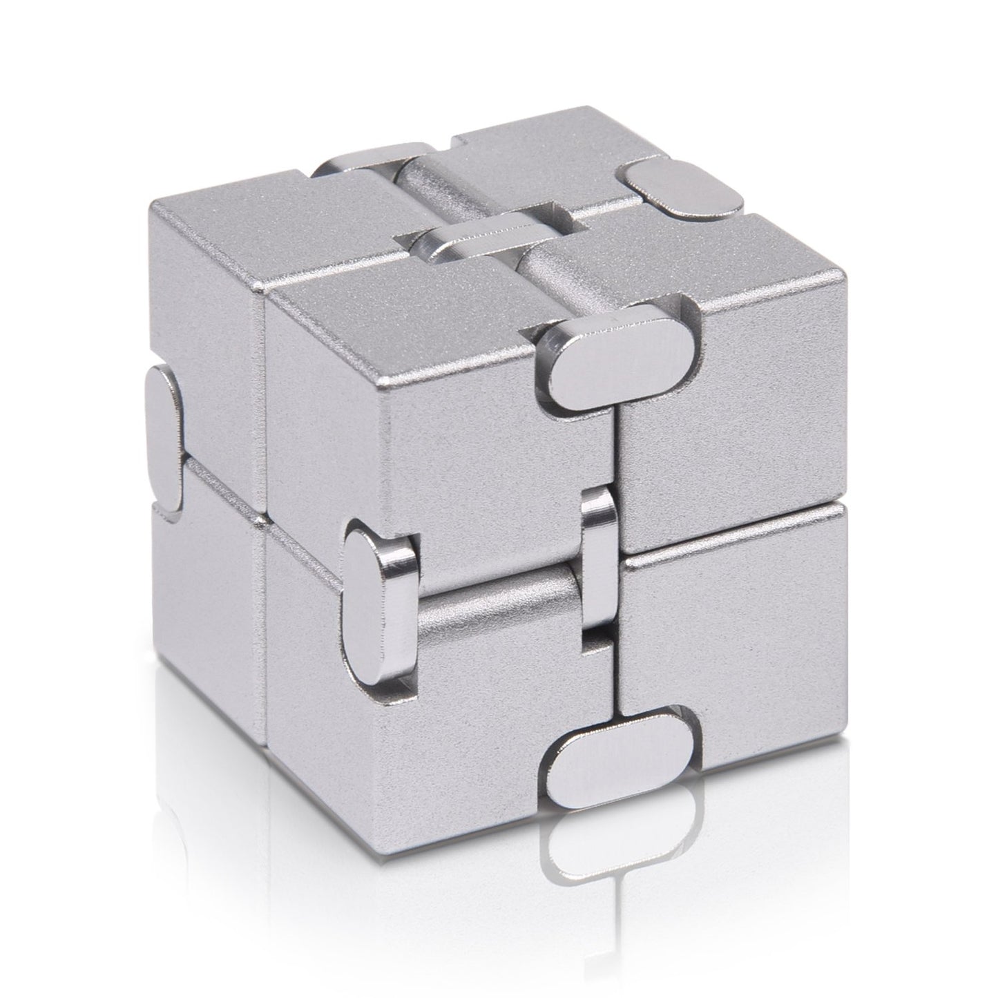 JOEYANK Fidget Cube New Version Fidget Finger Toys - Metal Infinity Cube Prime for Stress and Anxiety Relief/ADHD, Ultra Durable Sensory Gifts for Adults and Teens Kids -Like New