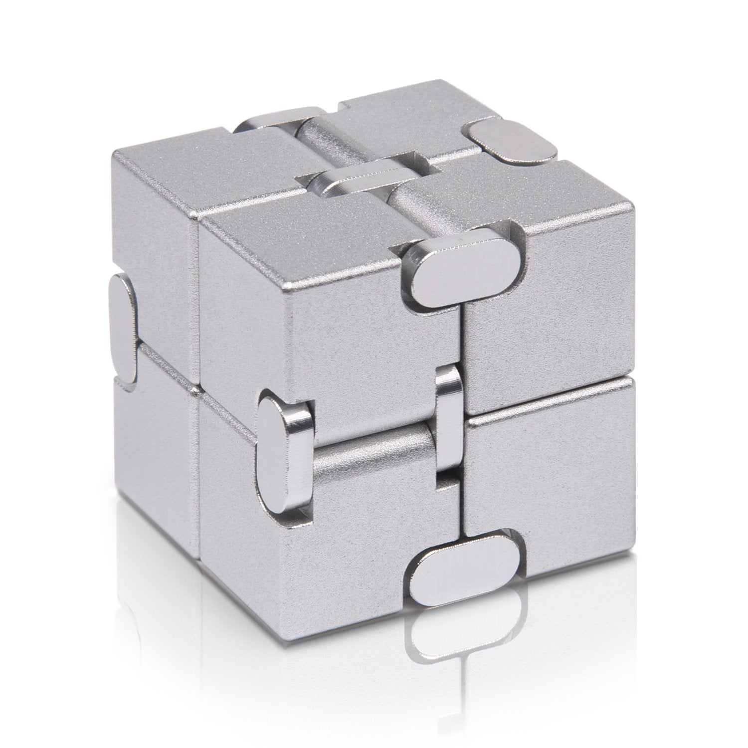 JOEYANK Fidget Cube New Version Fidget Finger Toys - Metal Infinity Cube Prime for Stress and Anxiety Relief/ADHD, Ultra Durable Sensory Gifts for Adults and Teens Kids -Like New