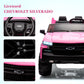 Hipicute 24V 2-Seater Truck Licensed Chevrolet Silverado Ride On Car Kids Toy