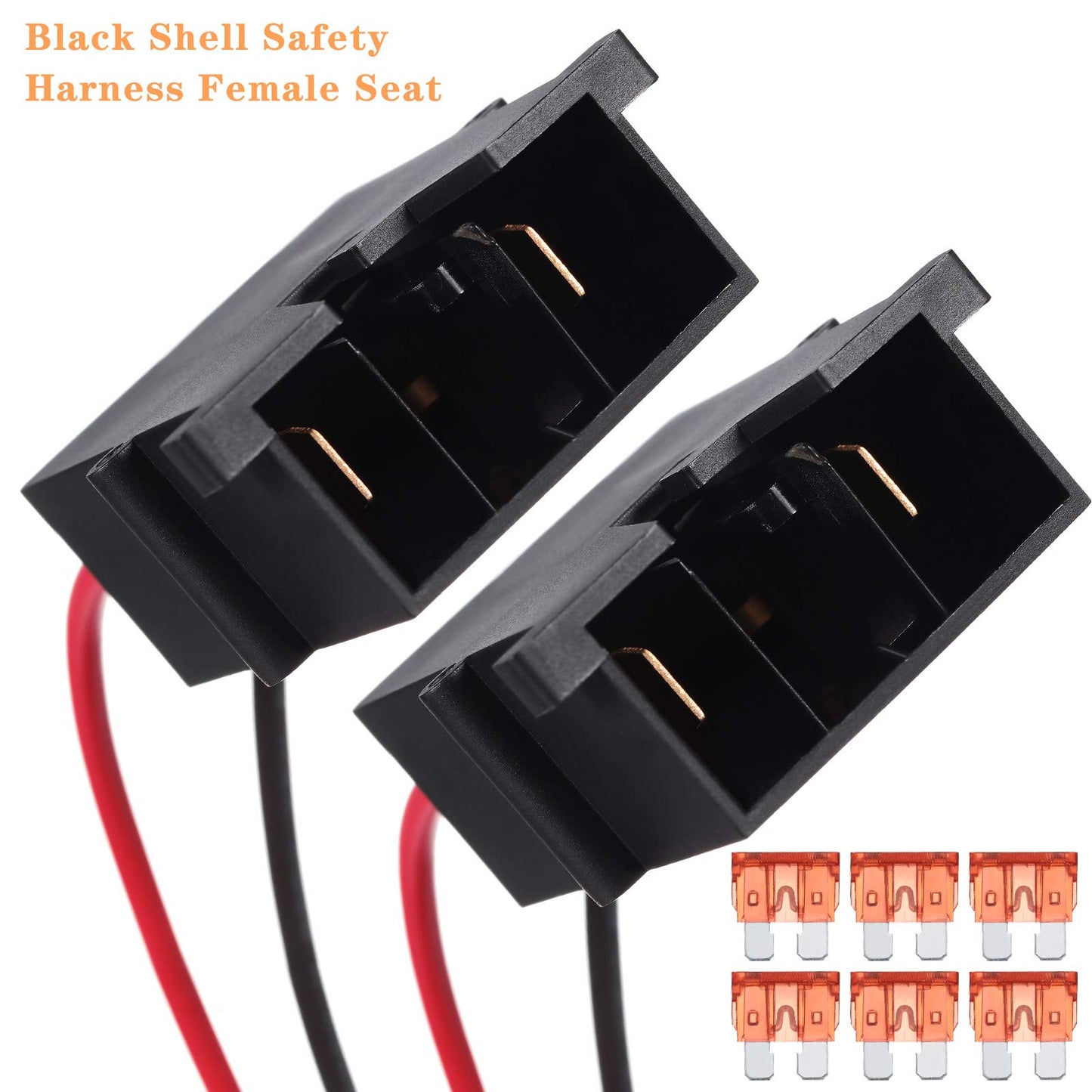 Weewooday 2 Pcs Replacement Wire Harness Connector Compatible with 12-Volt SLA Battery, Battery Adapter with Heavy Duty 12 Gauge