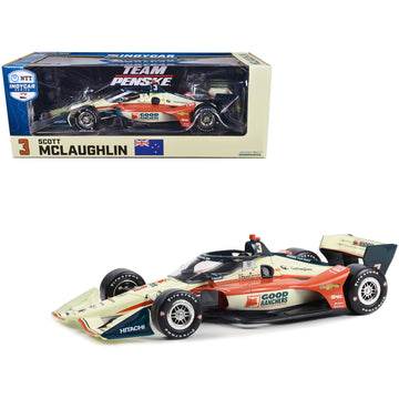 Greenlight Dallara Indycar #3 Scott Mclaughlin Good Ranchers Team Penske (Road Course Configuration) Ntt Indycar Series (2023) 1/18 Diecast Model Car