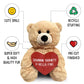 Zamnnn Shawty U Hella Fine - 10' Teddy Bear & Gift Bag - Funny Stuffed Animal Plush Gift For Girlfriend, Boyfriend, Best Friend - Birthday, Engagement, Valentines, Anniversary, Wedding - Witty Bears