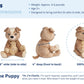 Hugimals Charlie The Puppy 4.5 Lb Heavy Cute Weighted Comfort Plush Large Unscented Self Care Stuffed Animal For All Ages - Kids, Teens And Adults