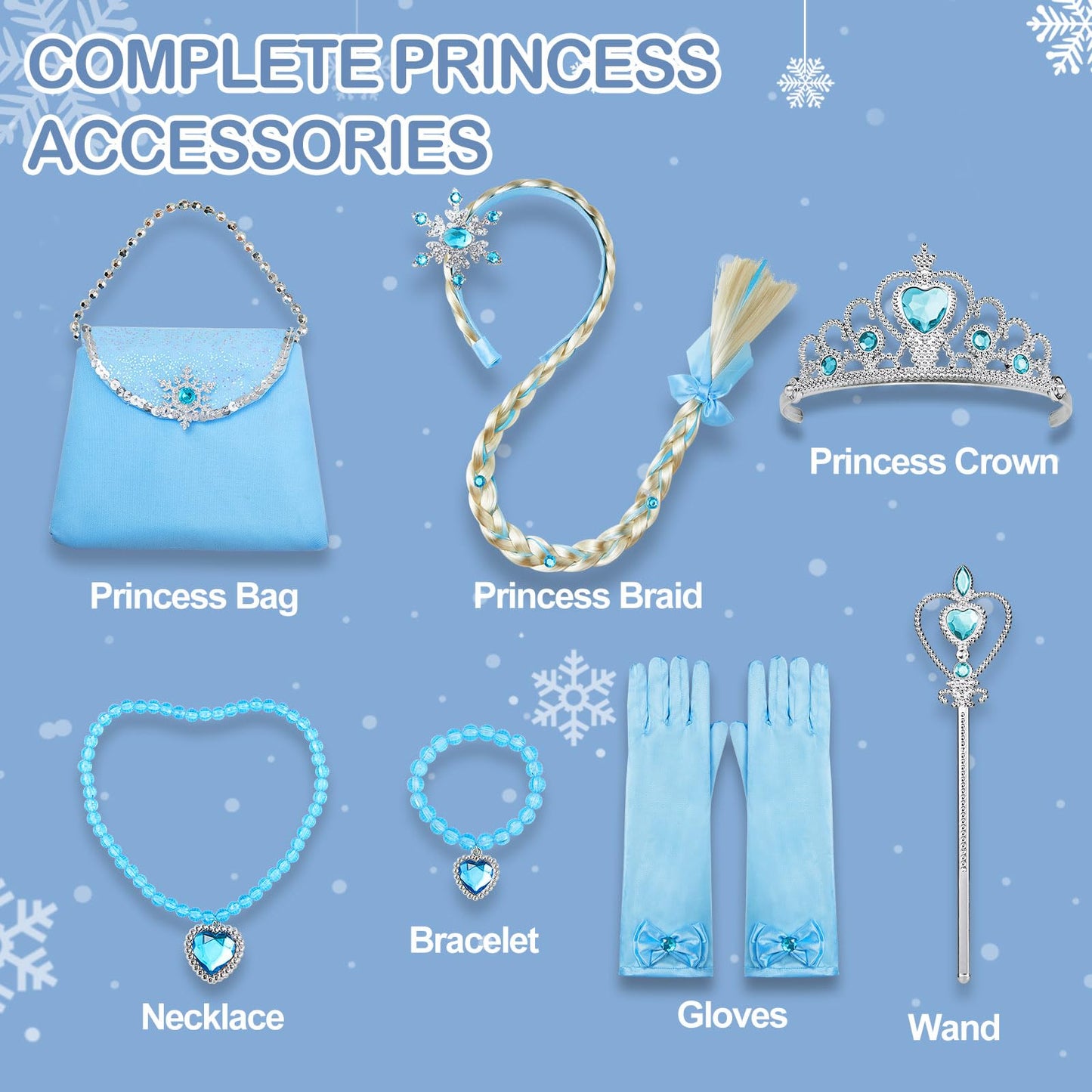 Davvew Princess Dresses For Girls Halloween Light Up Princess Costume For Little Girls Christmas Toddler Princess Dress Up Cloth