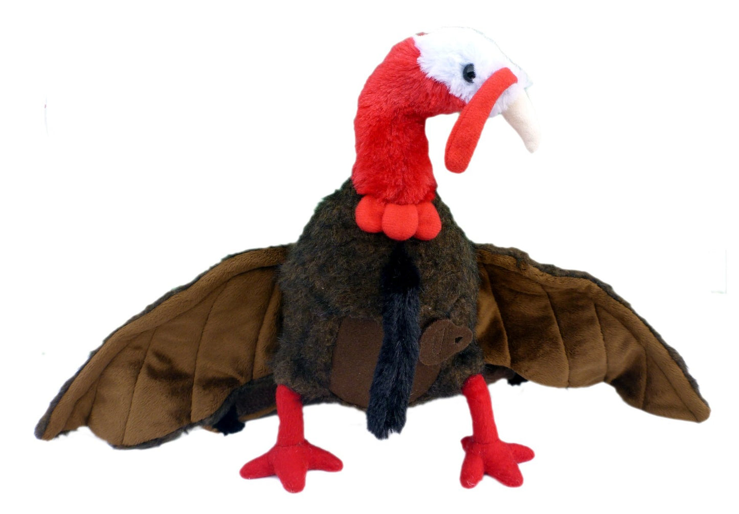 Adore Plush Company 22" Tom The Turkey Plush Wall Toy - Red Plastic Stuffed Animal Wall Mount