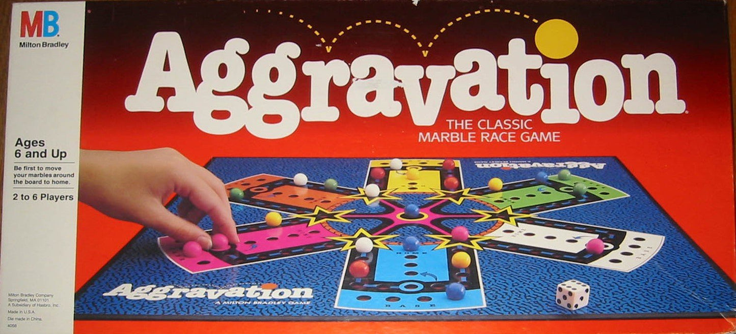 Aggravation Board Game 1989 Edition