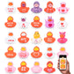 Jeep Ducks For Ducking Kit-76 Piece Kit Including Rubber Ducks, Duck Duck Jeep Bag, Jeep Ducking Cards & Rubber Bands Plus Offic
