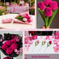 YYUENG TAK Pink Pipe Cleaner Flowers Craft Kit, 200 pcs, Chenille Stem, DIY Tulip Bouquet, 4 Colors, Olive Green, Model YYDP0002
