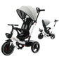 Ubravoo Baby Tricycle,6-In-1 Baby Push Bike Steer Stroller,Learning Toddler Bike/Detachable Guardrail,Adjustable Canopy,Safety H