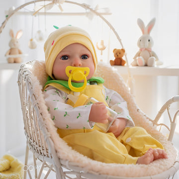 Thorugod Lifelike Reborn Baby Dolls - 18 Inch Realistic Baby Girl Doll with Vinyl Full Body Newborn Baby Doll for Kids Age 3+