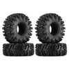 INJORA 1.0 Tires - S5 Swamp Claw Mud Terrain Tires for TRX4M AX24 Axial SCX24 FCX24 1/18 1/24 RC Crawler Car,64 * 24mm,T1019