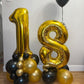 Paticool Gold Number 18 Balloon, 40 Inch Large 18/81Number Foil Mylar Balloons For 18Th Birthday Party Celebration Decorations S