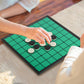 Vikutu Reversi Game - Portable 9.7" Folding Board with Extra Storage Box - Plastic