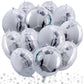 TONIFUL 30Pcs 18 Inch Round Balloons Large Silver Round Shape Foil Balloons Big Silver Round Helium Mylar Decorations for Birthd