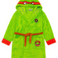 Teenage Mutant Ninja Turtles Boys Hooded Bathrobe Kids Superhero Dressing Gown In Green Cosy Comic Fleece Children Toddlers