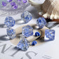 Peacock DND Dice, DNDND Resin Dice Set with Velvet Bag for Dungeons and Dragons D&D Role Playing Games and Tabletop Games(Peacoc