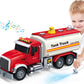 SpringFlower Toy Truck, Boy Toy for 3 4 5 6 Year Old Boys, Oil Tanker Truck Toy with Sound Light and Water Spray Function, Chris