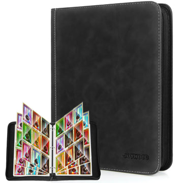 JoyHood Card Binder for Trading Card  Card Collection Binder with 9 Pocket - Hold Up to 900 Cards  Card Album Holder compatible with TCG/PM/MTG/OPCG/YGO Card (Black  9 Pockets)