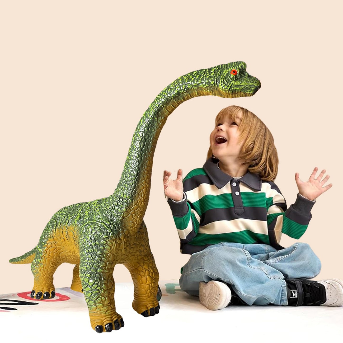 Yongjule Big Brachiosaurus 32 Inch, Dinosaur Toys For Kids 3-5, Large Dinosaur Toys For Kids Toddler Dinosaur Party Favors, Birt