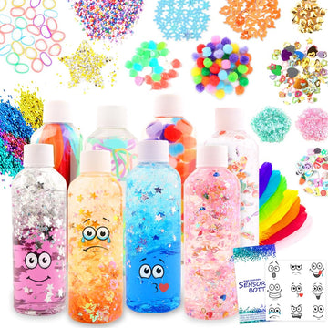 Vmnlooking Calm Down Sensory Bottles For Calm Down Corner Items, Calming Sensory Toys, Sensory Bottles For Social Emotional Lear
