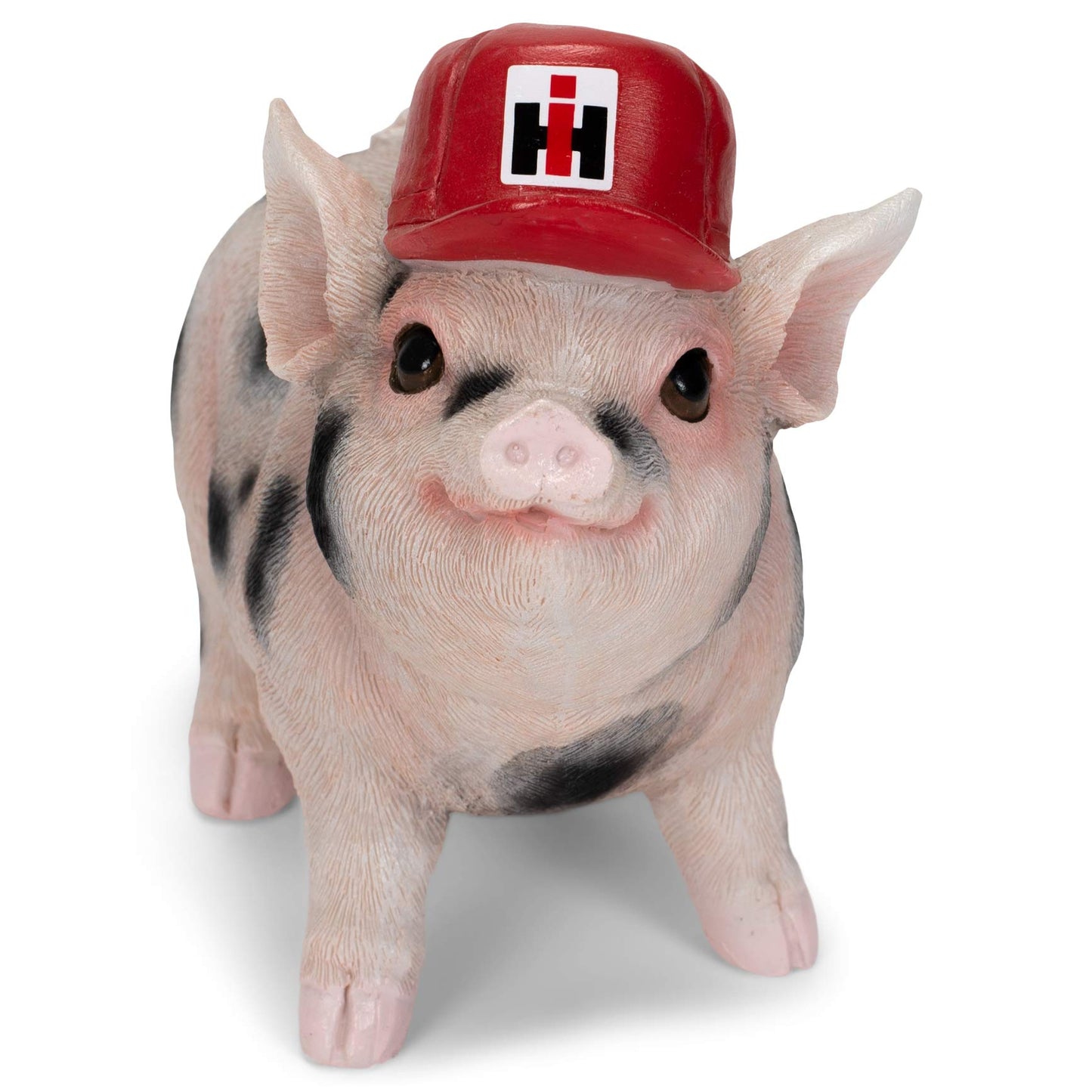 International Harvester Ih Polyresin Spotted Piglet Bank 6864