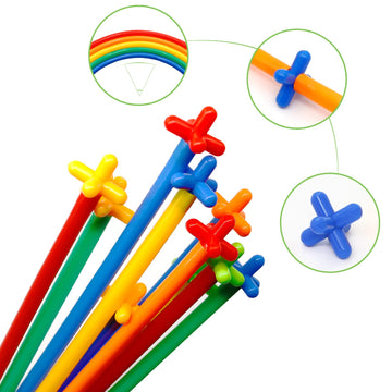 Creative Straw Stem Building Toys 450Pcs Aged For 3-5 5-7 Preschool Kids Constructor Toy Thin Tube Toy Diy Educational Interlock