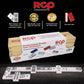 Rcp Products Double Nine Dominoes Professional, High Gloss Dominoes Set In Wood Box, Set Of 55 Tiles Color Red