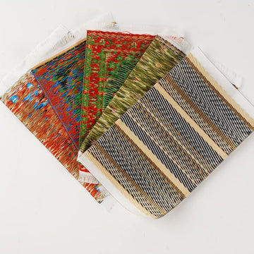 Nwfashion 5 Pieces 1:12 Miniature Carpet Floral Print Vintage Woven Dollhouse Floor Mini Turkish Carpet Decoration Accessories (Colorful)