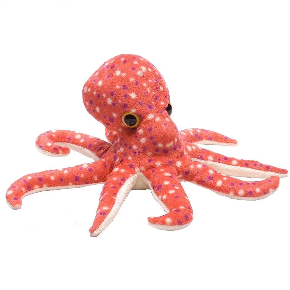 Wild Republic Octopus Plush, Stuffed Animal, Plush Toy, Gifts For Kids, Hug’Ems 7 Inch