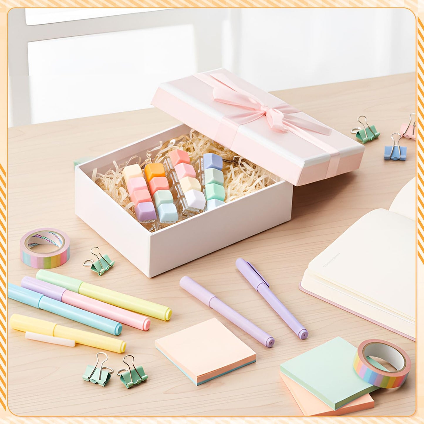 Halloscume 4 Pcs Keyboard mature-themed Fidget Toy Clicker Toy 4-in-1 Keyboard Fidget Keychain Cube Mechanical Key Button Clicker Stress Relief Gift for Office School Home to Pass the Time (Watercolor Colors)