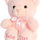 Aurora® Snuggly Comfy™ Bear Baby Stuffed Animal - Comforting Companion - Imaginative Play - Pink 10 Inches
