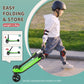 Besrey Kick Scooter For Kids Ages 3-10, 3 Wheel Scooter For Kids With Adjustable Height, Folding Kids Scooter With Led Light Wheels Rear Brak Extra Wide Deck Outdoor Activities For Boys/Girls (Green)