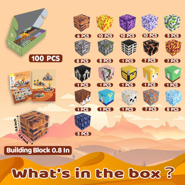 Magnetic Blocks  Magnetic Tiles Building Blocks  Magnet Cubes STEM Sensory Game Toys Christmas Birthday Gifts for Kids Boys Girls Age 3+ (decorative replica blade)