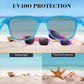 Fepito 24 Pieces Party Sunglasses Bulk For Birthday Party Supplies Treat Bag Fillers For Beach Pool Party Toys For Adults, Blue