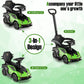 Honey Joy Ride On Push Car, Licensed Volkswagen Kids Sliding Car W/Adjustable Push Handle, Sun Canopy & Safety Guardrails, Music & Horn, Lights, Usb, Push Cars For Toddlers Boys Girls, Green