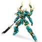 HIGH GODO Mech Robot Building Blocks Set - 704 pcs Green Dragon Warrior Model Kit for Teens, Plastic Collectible Gift