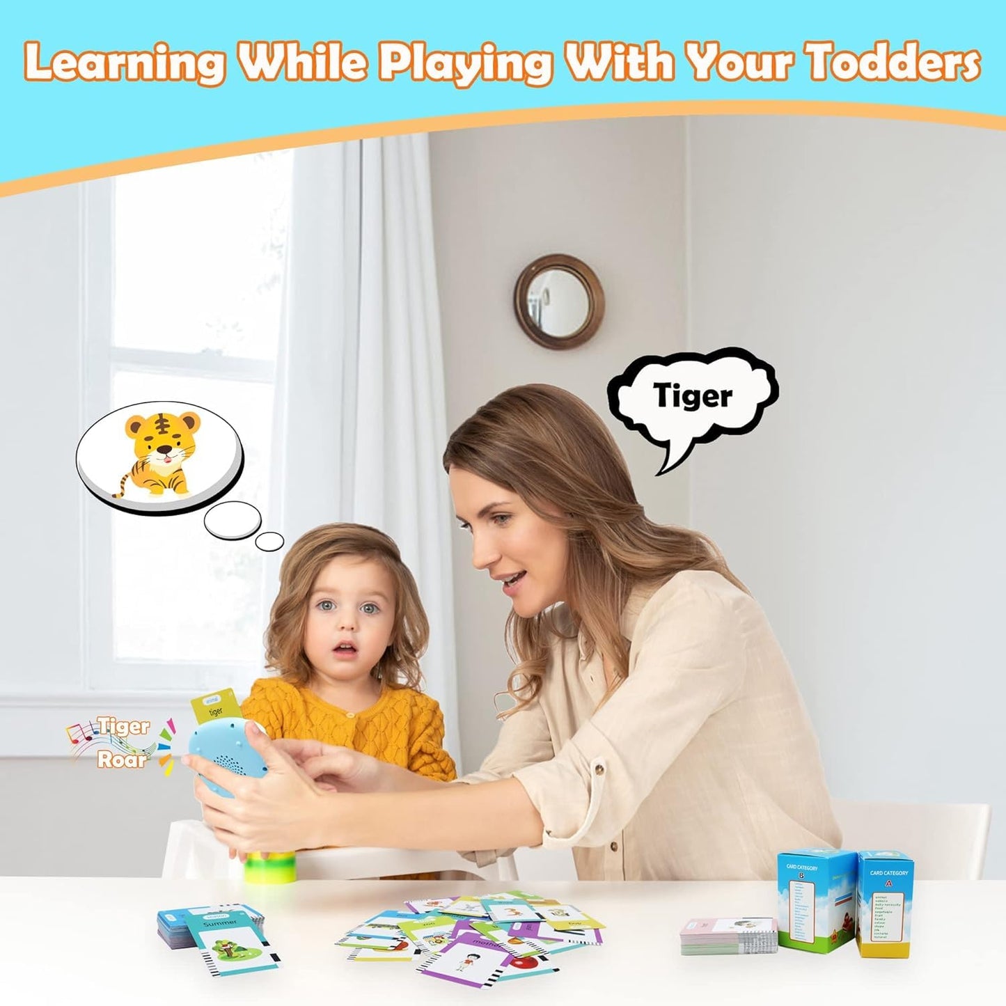 MAYAPHILOS Italian and English Talking Flash Cards, Pocket Speech for Learn Italian, Italian Language Learning Audible Talking F