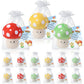 Silipull 12 Pcs Mushrooms Stuffed Gifts 4 Plush Spotted Smiling Mushrooms Plush Birthday Party Supplies for Birthday Party Gifts