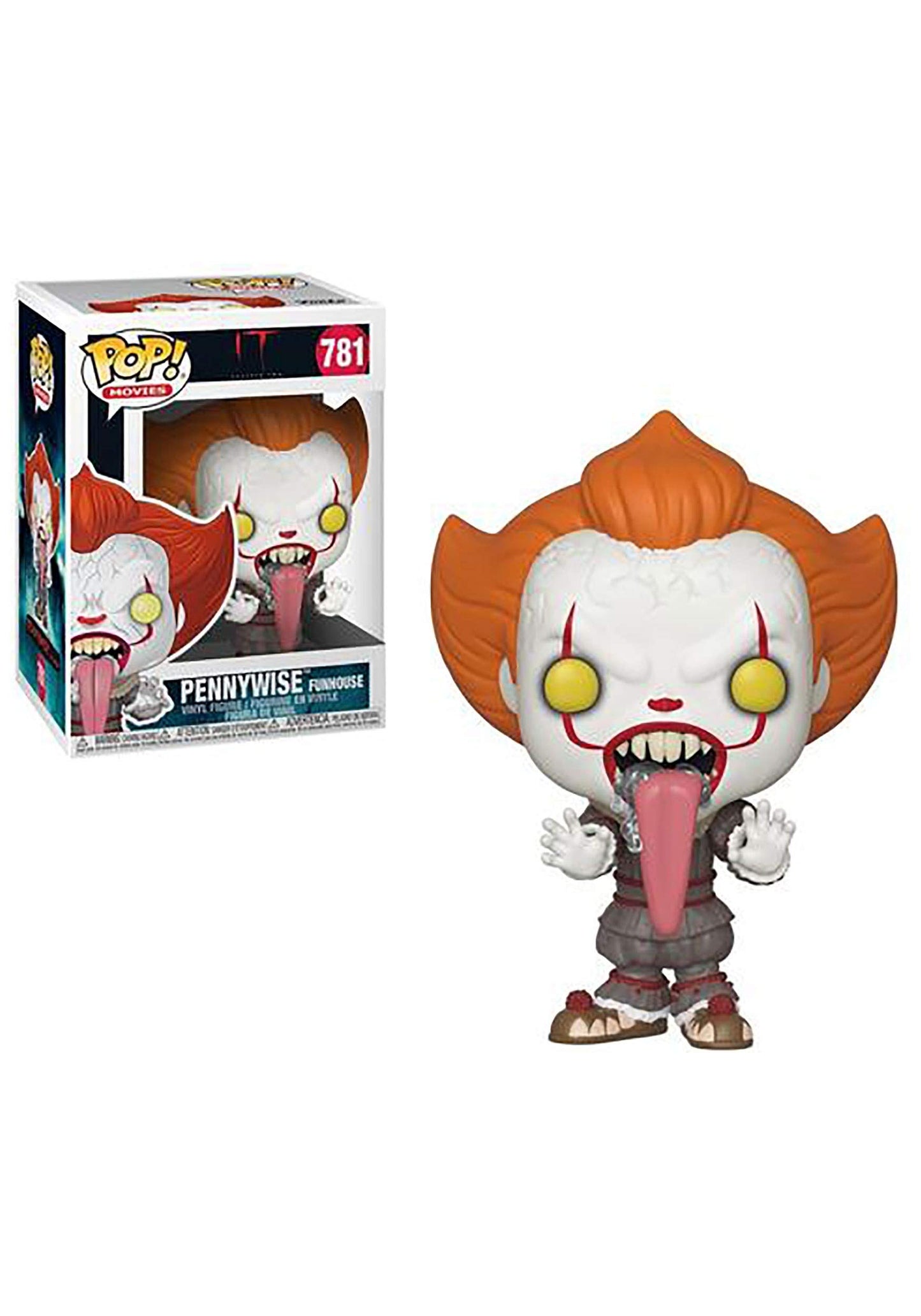 Funko Pop! Movies: It 2 - Pennywise With Dog Tongue, Multicolor, Us One-Size