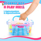 Dough Tool Sets For Kids Toddlers,Cute Dough Accessories With Mat Box,Fun Party Pack Dough Toys For Kids Age 3-5 4-8,Stocking Stuffers Christmas Birthday Gifts For 3 4 5 6 7 8 Year Old Boy Girl