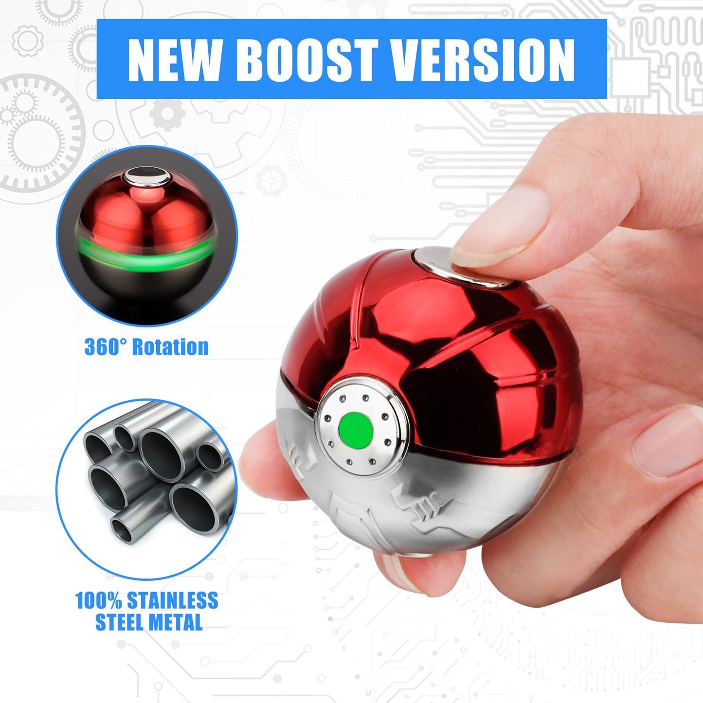 Cool Metal Fidget Spinner Desk Toy Glow in The Dark  Luminous Heavy Duty Spinner EDC Birthday for Kid mature-themed  Finger Gyro Gadget Toy for Home Office Classroom  Stress Relieve Focus Toy